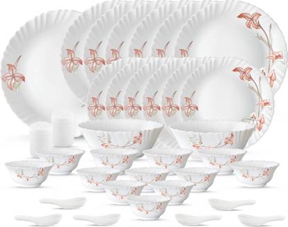 LAOPALA Pack of 35 Opalware Novo Diana 35 Pcs Dinner Set
