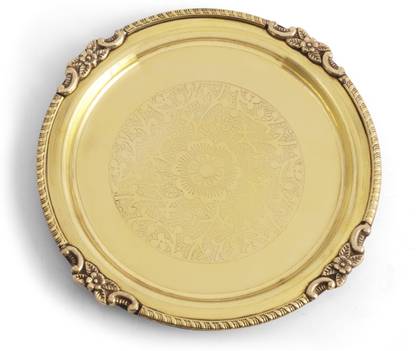 Brass Globe Brass BRASS ETCHING PLATE | PITAL QUARTER PLATE | SMALL | SERVEWARE Dinner Set