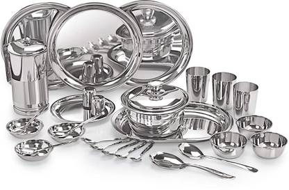 NEELAM Pack of 55 Stainless Steel Premium Dinner Set 22 Gauge Dinner Set