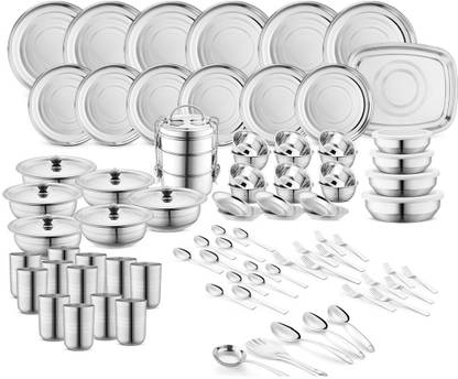 Classic Essentials Pack of 83 Stainless Steel High Grade Stainless Steel Dinner set Dinner Set