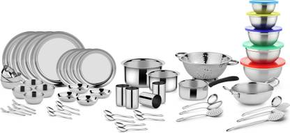 Classic Essentials Steel Dinner Set