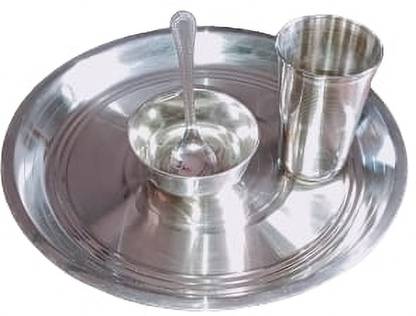Gjdo Pack of 4 Steel Dinner Set