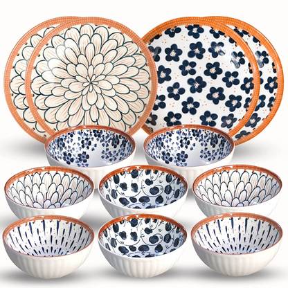 Besillia Pack of 12 Ceramic Dinner Set