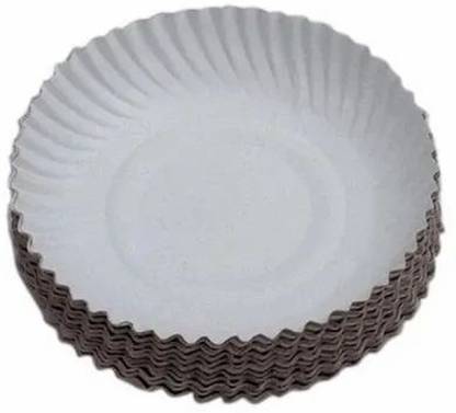 A Cube Biodegradable 5 Inch white round paper plates Quarter Plate