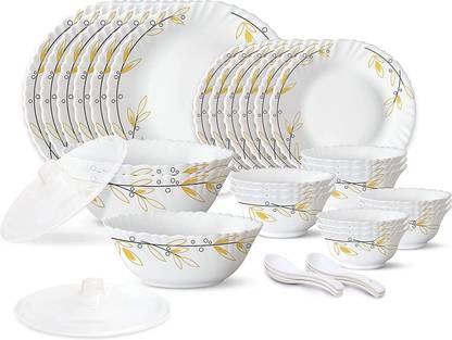 TEMO Pack of 35 Ceramic Dinner Set