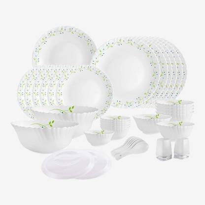 cello Pack of 37 Opalware Dazzle Tropical Lagoon-37 Dinner Set