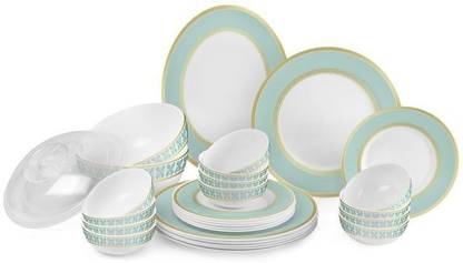 cello Pack of 29 Opalware Ariana Mint Desire 29 Pcs Dinner Set