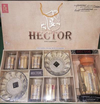 richierich Pack of 9 Glass Dinner Set
