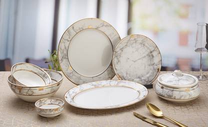 NAQSH Pack of 2 Porcelain ONYX Dinner Set