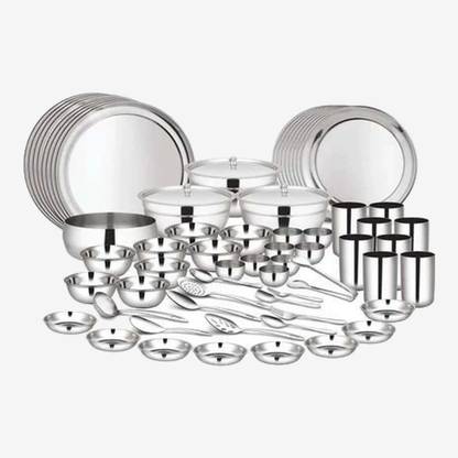 Shri & Sam Pack of 101 Stainless Steel Kitchen Combo Dinner Set