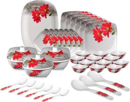 Sigri-wala Pack of 40 Melamin Dinner set Dinner Set