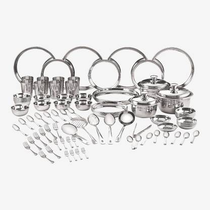 NEELAM Pack of 101 Stainless Steel Premium Eco Dinner Set Dinner Set