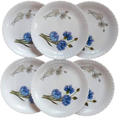 SujArta Plate Set (6 Plates), Premium 10 inch Microwave Safe, Unbreakable Plates Dinner Plate