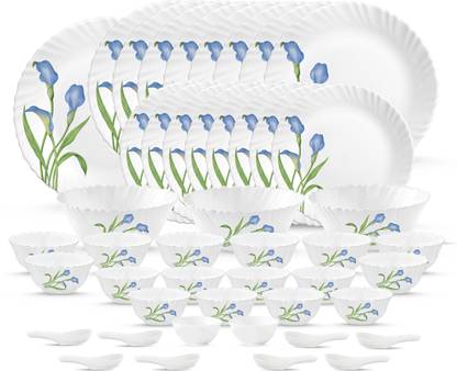 LAOPALA Pack of 46 Opalware Novo Collection Tender Trio Dinner Set