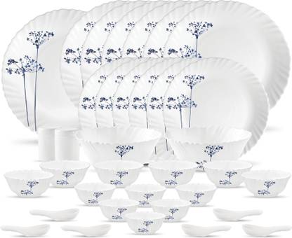 LAOPALA Pack of 35 Opalware NOVO Aqua Spray Design Dinner Set