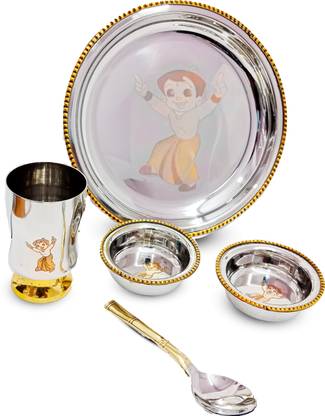 Sonanshi Pack of 5 Stainless Steel Dinner Set