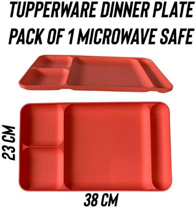 TUPPERWARE Plastic Dinner plate pack of 1 Dinner Set
