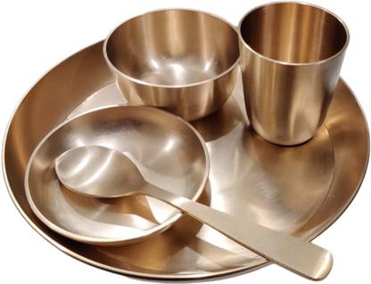 Sai Traditionals Bronze Bronze Baby Thali Set Dinner Set