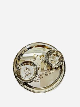 UtenShine Pack of 6 Stainless Steel Stainless Steel Dinner Set- Aladdin pack of 6 Dinner Set