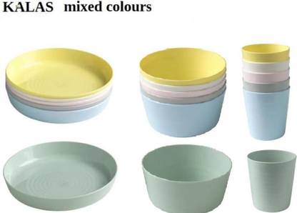IKEA Pack of 18 Plastic Ikea Kalas Dinner Set