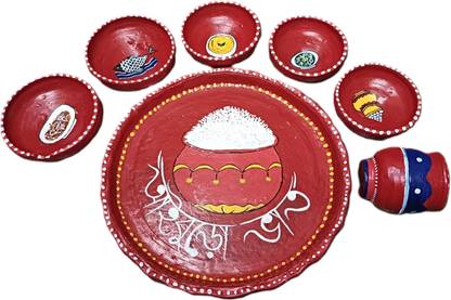 kalpatari Earthenware Iburo Bhaat edition Dinner Set