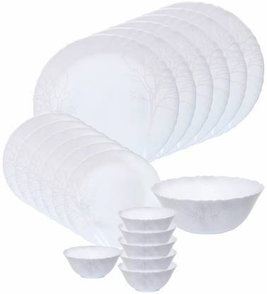 cello Pack of 19 Opalware Dinner Set