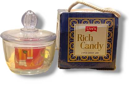 Shera Glass Rich candy Jar glass set gift set item Dinner Set