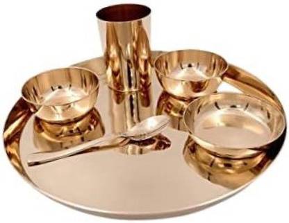 RBHMC BRONZE MASTER Pack of 6 Bronze KANSA Dinner Set 6 Dinner Set