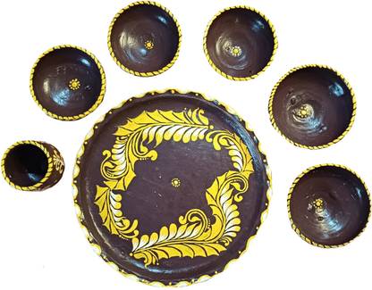 kalpatari Earthenware Kolkar Laj Dinner Set
