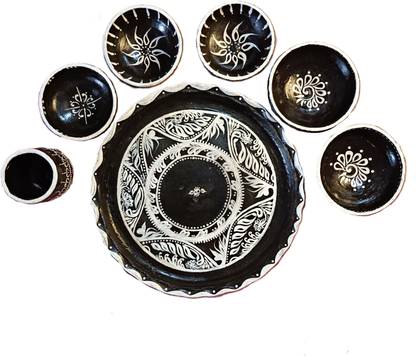 kalpatari Earthenware Koli Kanchan Dinner Set