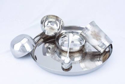 Rasoipatra Stainless Steel Rajbhog Thali Set Dinner Set