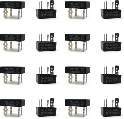 METAPOD S25VB100 Bridge Rectifier 25 Amp. Diode Module for Welding Machine PCB,4 Pin PN Junction