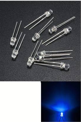 YenTel (Pack of 150) 5 mm Transparent two Leg Blue Led For Multipurpose Use Led Lights Crystal Diode