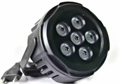 CANDLE 6 Led Multi Colors Mini Black Par Light With Plug Cable For Party,DJ,Festivals Disco Ball Set