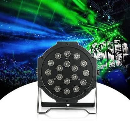 KAVYARA 18 RGB LED PAR Light for DJ Setup Sound Activated Disco Light with DMX Control Shower Laser Light