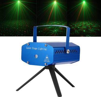 ANY KART Wired mini laser light for disco party and home with Mini-Tripod Stand Shower Laser Light
