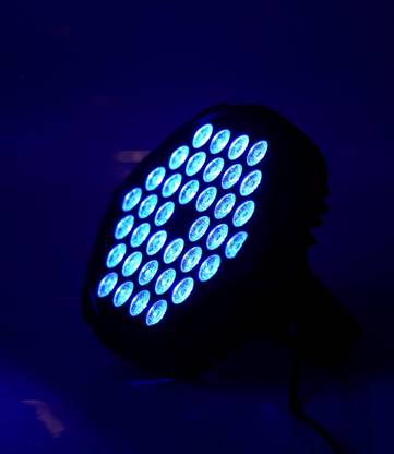 MN Traders DJ Battery Powered Par Light 36 LED RGB Multicolor Disco Lamp With Remount Stage Single Disco Ball