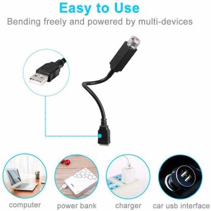 Samvardhan Red Portable Interior Star Romantic Galaxy Atmosphere Projector Night Led Light Phone Converter