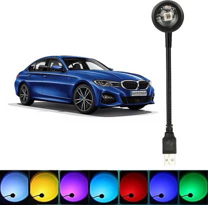 WRADER Shower Sunset Projection Light 7 Colors + 13 Functional Modes for 3 Series Cars Shower Laser Light