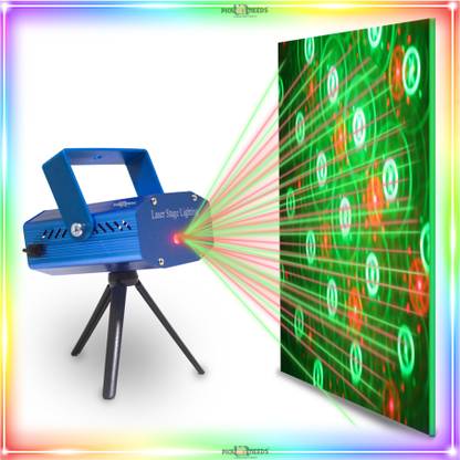 Make Ur Wish Mini LED Dj Disco 6 Mode Combination, Stage Sound Activated Projector Shower Laser Light