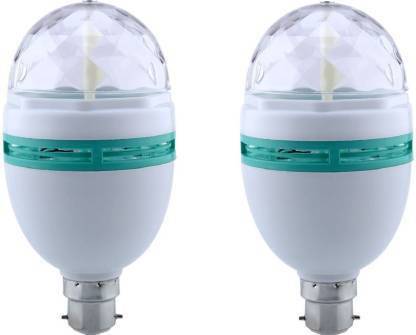 NIHAKA Rotating LED Crystal Bulb Magic Disco Light Night Lamp for Party/Home Decoration Single Disco Ball