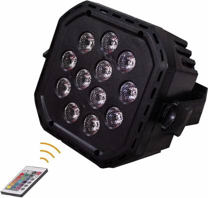 FStyler PAR Disco Laser Light 12 LEDs with Remote Controller Color Mixing Par Light Shower Laser Light
