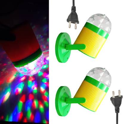 WRADER LED Table Lamp Disco Lamp for Home Party Bedroom and Diwali Disco Light Single Disco Ball