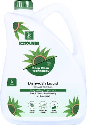 K2SQUARE Dishwashing Liquid, Advanced Degreasing Power(Green) Dish Cleaning Gel