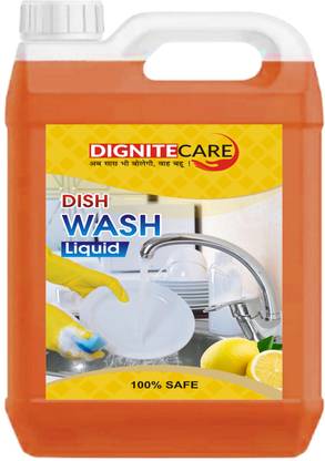 DigniteCare Premium Quality Dishwash liquid, Germs Protection & leaves No Residue (5 L) Dish Cleaning Gel