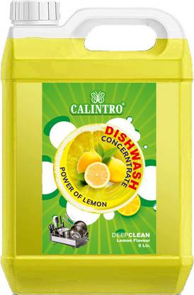 Calintro Liquid with Yellow Lemon for oil & washes off Kitchen Utensil Clean Dish Cleaning Gel