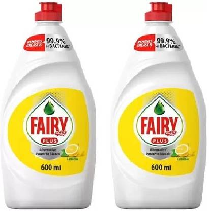ADAM ZAC Fairy Imported Dishwashing Gel Lemon 600 ML Pack of 2 Dish Cleaning Gel