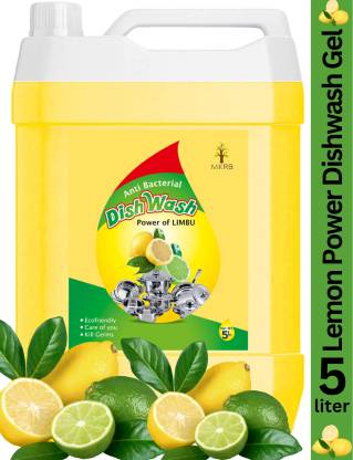 MKRB Germs Protection Fast Cleansing & Antimicrobial action with lemon power dishwash Dish Cleaning Gel