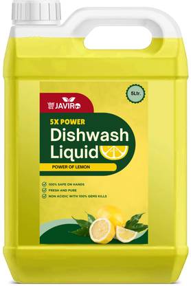 javiro Liquid with Yellow Lemon for oil & washes off Kitchen Utensil Clean Dish Cleaning Gel