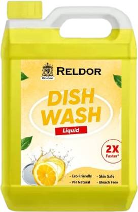 RELDOR dishwash Liquid Gel With Lime Fragrance No Residue Dish washing Liquid Dish Cleaning Gel